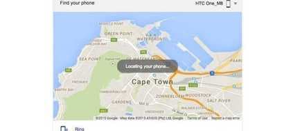 Find your phone with Google