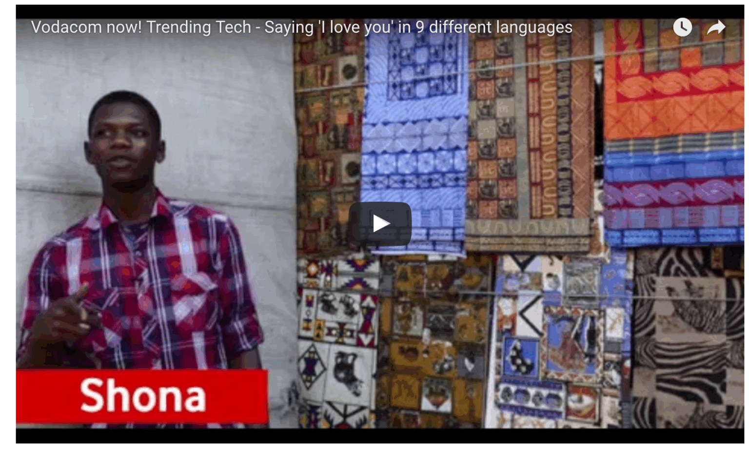 Say 'I love you' in any of our 11 official languages