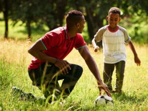 How to #BeAPresentDad… Lucas Radebe Leeds the way