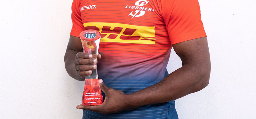 Warrick Gelant is October’s Vodacom URC Player of the Month