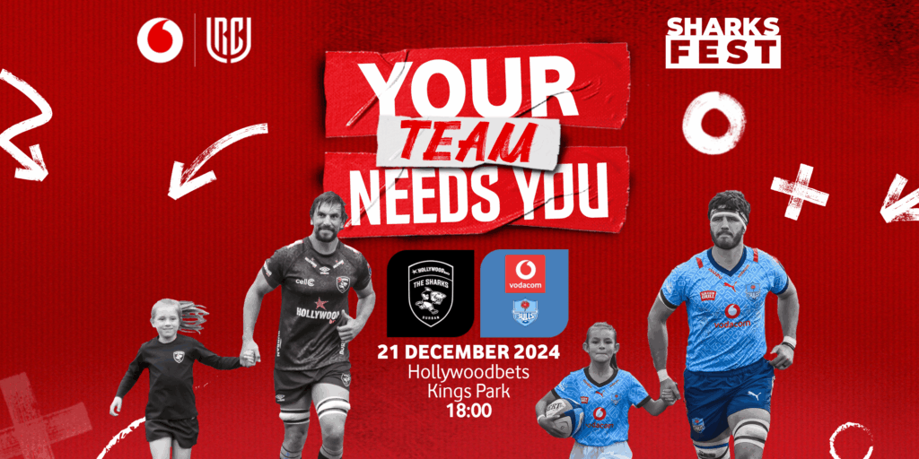Run out with the Hollywoodbets Sharks or Vodacom Bulls!