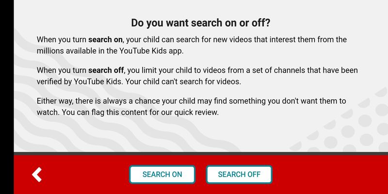 Switch off search on YouTube