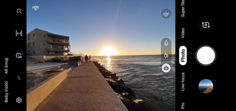 Ultra Wide Angle camera lens on the Samsung Galaxy S10