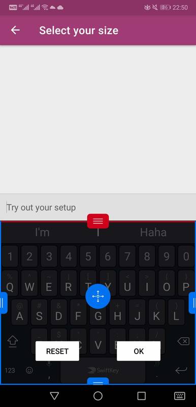 Keyboard settings on phone